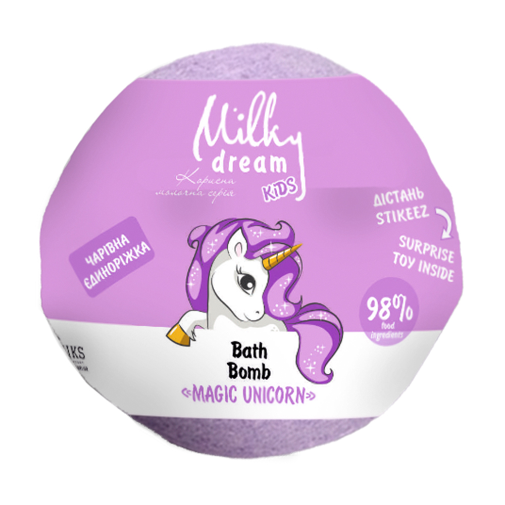 Дитяча бомба для ванн Milky Dream Kids Чарівна Єдиноріжка, 100 г